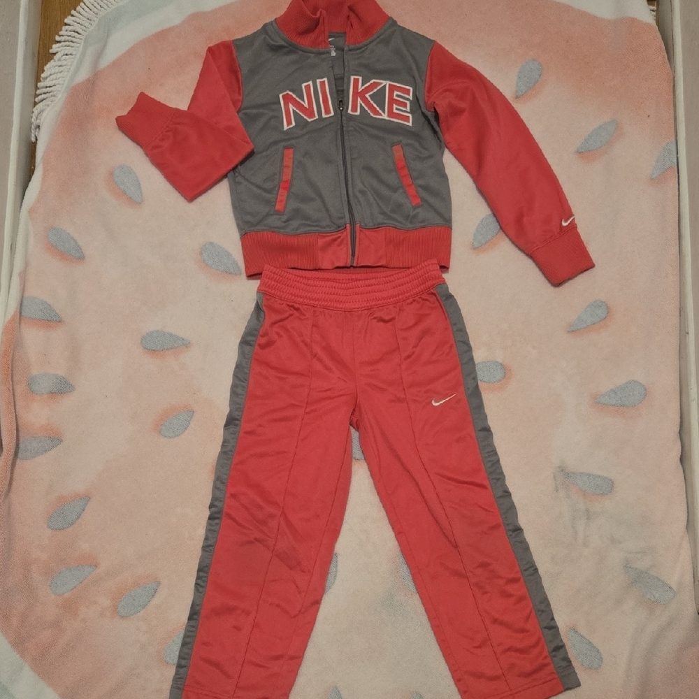 Nike Kids' Red and Gray Athletic Set